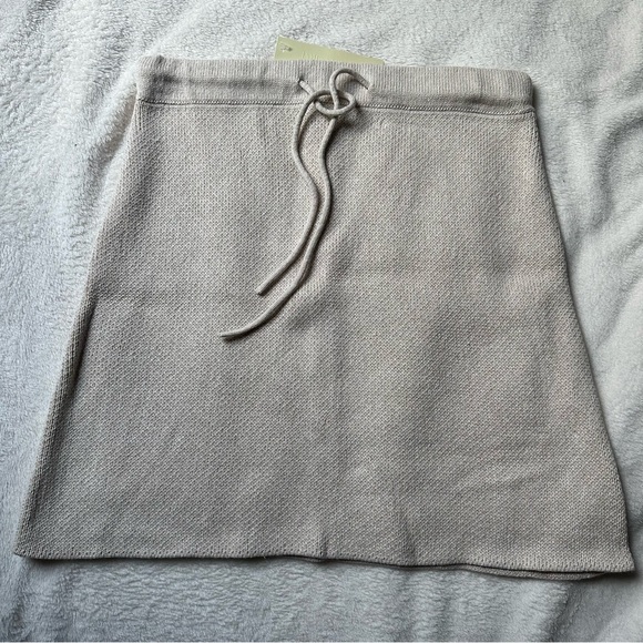 James Street Co. Dresses & Skirts - James Street Co Linen blend Knit skirt with drawstring, Oatmeal, NWT, Sz Medium